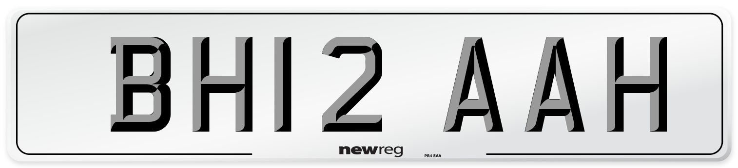 BH12 AAH Number Plate from New Reg